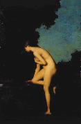 Jean-Jacques Henner La Fontaine oil painting on canvas